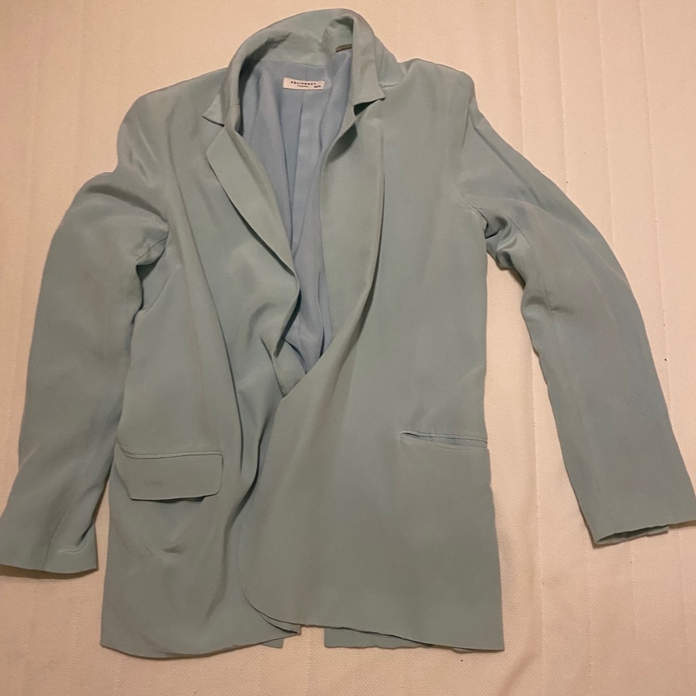 Light blue silk blazer